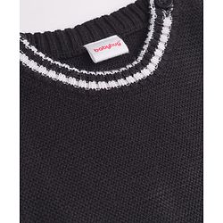Babyhug Knit Sleeveless Vest Sweater - Black