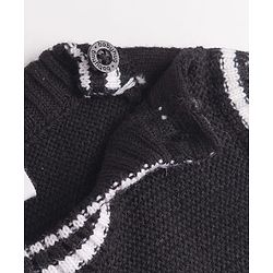 Babyhug Knit Sleeveless Vest Sweater - Black