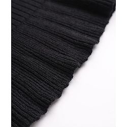 Babyhug Knit Full Sleeves Hearts Embroidered Pullover Sweater - Black