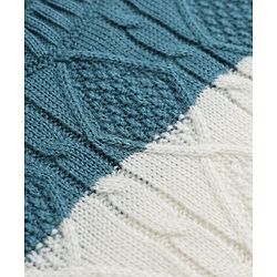 Babyhug Knit Full Sleeves Sweater and Pants Set with Cable Knit Design - White & Green