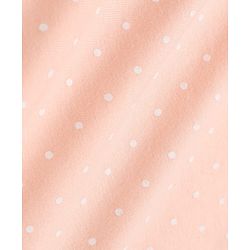 Babyhug 100% Cotton Single Jersey Knit Sleeveless One Piece Dress with Polka Dots Print - Peach