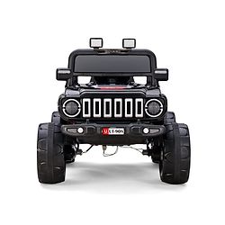 Babyhug Battery Operated Ride On Jeep with Music & LED Lights - Red| USB & AUX Connectivity| Push Button Start| Rechargeable Battery| 3 to 8 Years Boys & Girls| Remote Control| Forward & Reverse