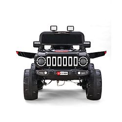 Babyhug Battery Operated Ride On Jeep with Music & LED Lights - Red| USB & AUX Connectivity| Push Button Start| Rechargeable Battery| 3 to 8 Years Boys & Girls| Remote Control| Forward & Reverse