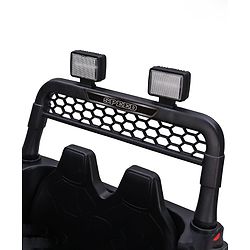 Babyhug Battery Operated Ride On Jeep with Music & LED Lights - Red| USB & AUX Connectivity| Push Button Start| Rechargeable Battery| 3 to 8 Years Boys & Girls| Remote Control| Forward & Reverse