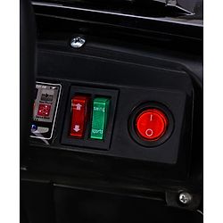 Babyhug Battery Operated Ride On Jeep with Music & LED Lights - Red| USB & AUX Connectivity| Push Button Start| Rechargeable Battery| 3 to 8 Years Boys & Girls| Remote Control| Forward & Reverse