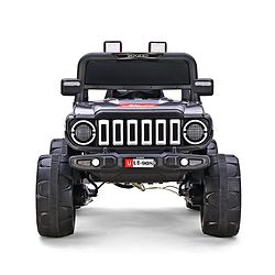 Babyhug Battery Operated Ride On Jeep with Music & LED Lights - Red| USB & AUX Connectivity| Push Button Start| Rechargeable Battery| 3 to 8 Years Boys & Girls| Remote Control| Forward & Reverse