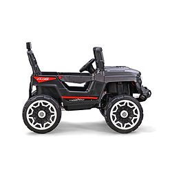 Babyhug Battery Operated Ride On Jeep with Music & LED Lights - Red| USB & AUX Connectivity| Push Button Start| Rechargeable Battery| 3 to 8 Years Boys & Girls| Remote Control| Forward & Reverse