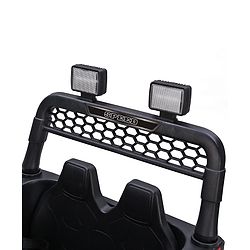 Babyhug Battery Operated Ride On Jeep with Music & LED Lights - Red| USB & AUX Connectivity| Push Button Start| Rechargeable Battery| 3 to 8 Years Boys & Girls| Remote Control| Forward & Reverse