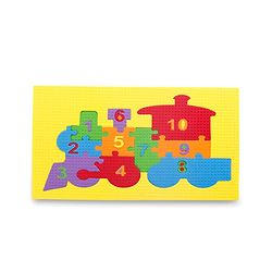 Babyhug Early Learning Educational Foam Number Puzzle Set - Car & Engine Theme| Pack of 2| Colourful Number Recognition Puzzle| Preschool Learning Toy| Fine Motor Skills & Brain Development