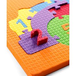 Babyhug Early Learning Educational Foam Number Puzzle Set - Car & Engine Theme| Pack of 2| Colourful Number Recognition Puzzle| Preschool Learning Toy| Fine Motor Skills & Brain Development