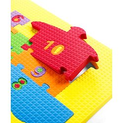 Babyhug Early Learning Educational Foam Number Puzzle Set - Car & Engine Theme| Pack of 2| Colourful Number Recognition Puzzle| Preschool Learning Toy| Fine Motor Skills & Brain Development