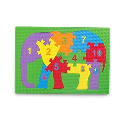 Babyhug Early Learning Educational Foam Number Puzzle Set - Car & Engine Theme| Pack of 2| Colourful Number Recognition Puzzle| Preschool Learning Toy| Fine Motor Skills & Brain Development