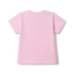 Babyhug 100% Cotton Knit Half Sleeves T-Shirt & Pyjama Night Suit With Heart & Bunny Print - Pink