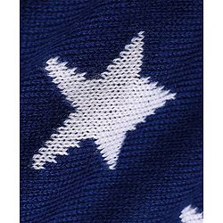Babyhug Knit Full Sleeves Sweater Set with Star Design - Navy Blue