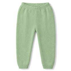 Babyhug Knit Full Sleeves Sweater Set with Floral & Heart Design - Green
