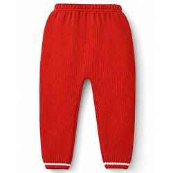 Babyhug Cable Knit Full Sleeves Sweater Set - Red