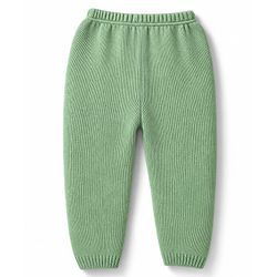 Babyhug Cable Knit Full Sleeves Sweater Set - Green