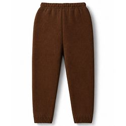 Babyhug Cable Knit Full Sleeves Sweater Set - Brown
