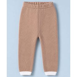 Babyhug Knit Full Sleeves Sweater Set with Cable Knit Design - White