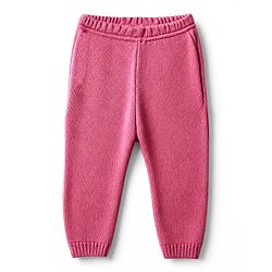 Babyhug Knit Full Sleeves Sweater Set with Cable Knit Design - Dark Pink