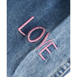 Babyhug Denim Jacket with Full Sleeves and Heart Print in Blue