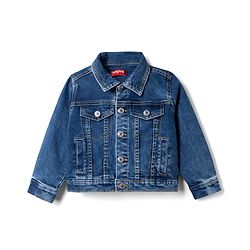 Babyhug Cotton Lycra Full Sleeves Denim Jacket - Light Blue
