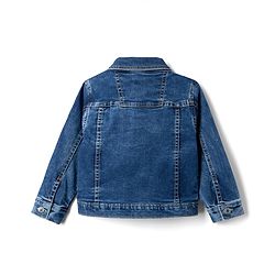 Babyhug Cotton Lycra Full Sleeves Denim Jacket - Light Blue