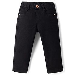 Babyhug Denim Full Length Skinny Fit Washed Jeans With Stretch - Dark Blue
