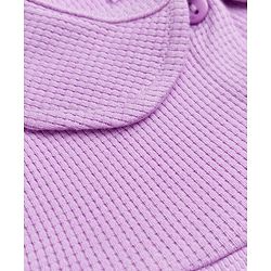 Babyhug 100% Cotton Knit Full Sleeves Co-Ords Top & Pyjama Night Suit with Pockets - Lavender