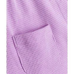 Babyhug 100% Cotton Knit Full Sleeves Co-Ords Top & Pyjama Night Suit with Pockets - Lavender