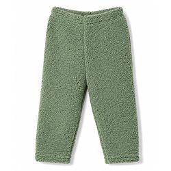 Babyhug Fur Velour Woven Full Sleeves Dino Embroidered Winter Wear Suit - Olive Green