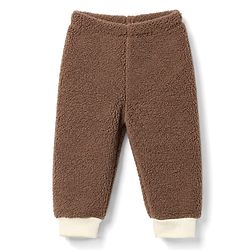 Babyhug  Fur Woven Full Raglan Sleeves Hooded Winter Wear Suit Teddy Patch - White & Brown