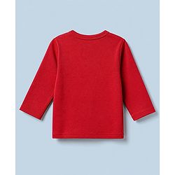 Babyhug 100% Cotton Interlock Knit Full Sleeves Front Open Jhablas With Floral Print Pack of 3 - Red & Pink