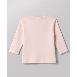Babyhug 100% Cotton Interlock Knit Front Open Jhablas With Heart & Bow Print pack of 3 - Pink Peach White