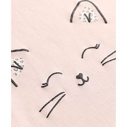 Babyhug 100% Cotton Interlock Knit Front Open Jhablas With Heart & Bow Print pack of 3 - Pink Peach White