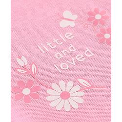 Babyhug 100% Cotton Interlock Knit Front Open Striped Jhablas With Floral & Polka Dot Print Pack of 3 - Light Blue, White & Pink