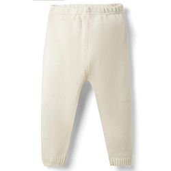 Babyhug Sweater Knit Full Sleeves Striped Sweater Set -White