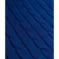 Babyhug Knit Full Sleeves Sweater Set With Cable Knit - Navy Blue