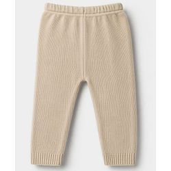 Babyhug Knit Full Sleeves Sweater Set With Vehicles Design - Cream