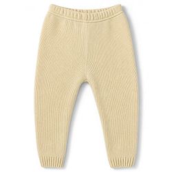 Babyhug Knit Full Sleeves Striped Sweater Set - Rust Orange