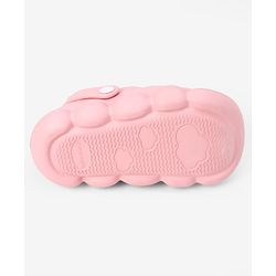 Cute Walk by Babyhug Back Strap Closure Clogs With Butterfly Applique in Pink