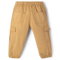 Babyhug 100% Cotton Woven Pant with Cargo Pocket in Khaki