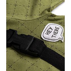 Babyhug 100% Cotton Knit Full Sleeves Checked Hooded T-Shirt & Jogger Set With Panda Applique - Green & Navy Blue