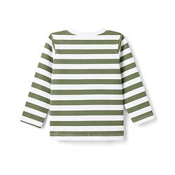 Babyhug Interlock Knit Full Sleeves Striped T-Shirt & Lounge Pant Set with Lion Applique - Multicolour