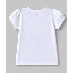 Babyhug 100% Cotton Knit Half Sleeves Bunny Printed T-Shirt & Shorts Night Suit - White