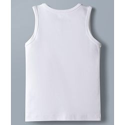 Babyhug Disney Single Jersey Knit Sleeveless Vest with Mickey Mouse Graphics Pack of 2-  White