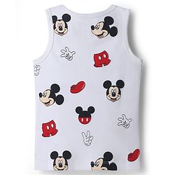 Babyhug Disney Single Jersey Knit Sleeveless Vests With Mickey Mouse Graphics Pack of 2 - Multicolor