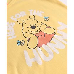 Babyhug Disney Single Jersey Knit Sleeveless Striped Vest With Winnie the Pooh Graphic Pack of 2 - White & Yellow