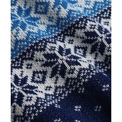 Babyhug Knit Full Sleeves Sweater Set With Cap & Floral Design - Blue