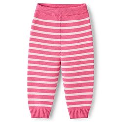 Babyhug Knit Full Length Full Sleeves Sweater Set with Cap and Strawberry Design in Pink